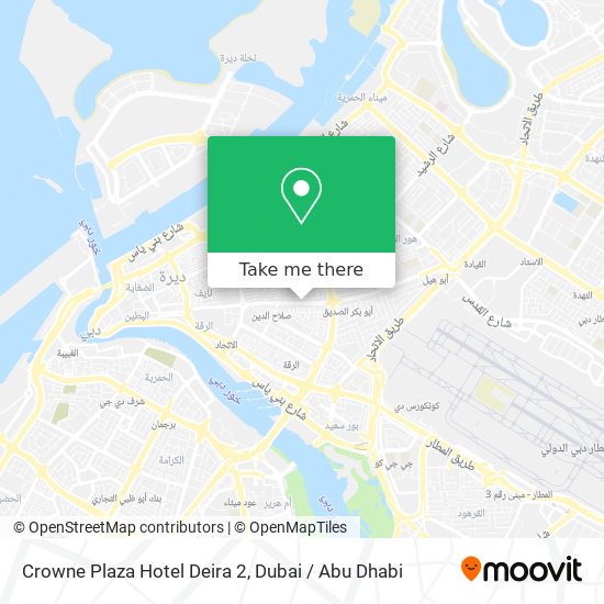 Crowne Plaza Hotel Deira 2 map