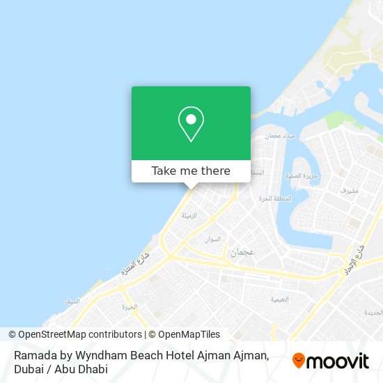 Ramada by Wyndham Beach Hotel Ajman Ajman map