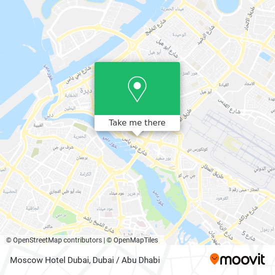 Moscow Hotel Dubai map