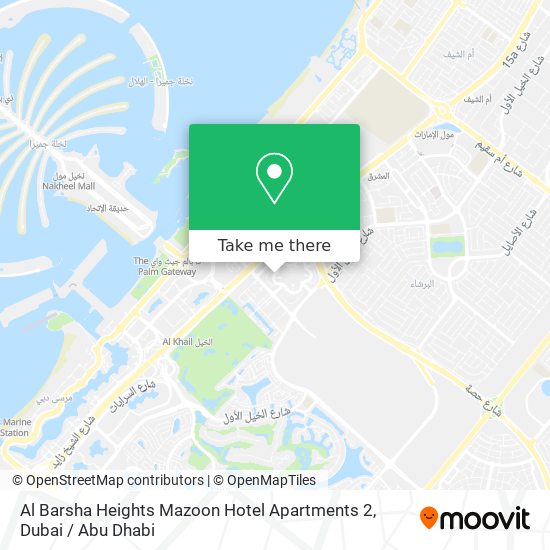 Al Barsha Heights Mazoon Hotel Apartments 2 map