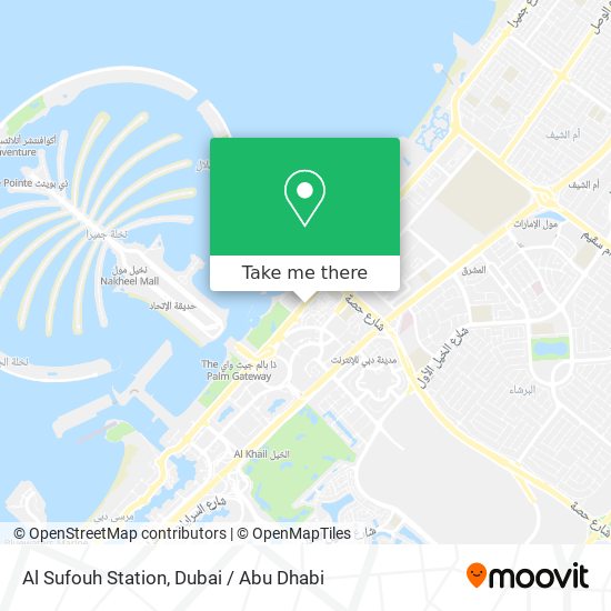 Al Sufouh Station map