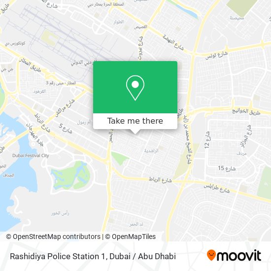 Rashidiya Police Station 1 map