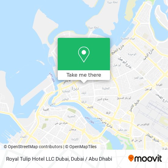 Royal Tulip Hotel LLC Dubai map