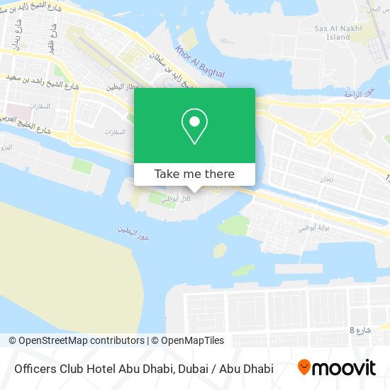 Officers Club Hotel Abu Dhabi map