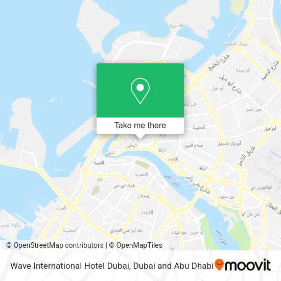 Wave International Hotel Dubai map