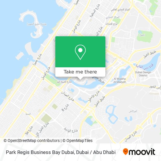 Park Regis Business Bay Dubai map