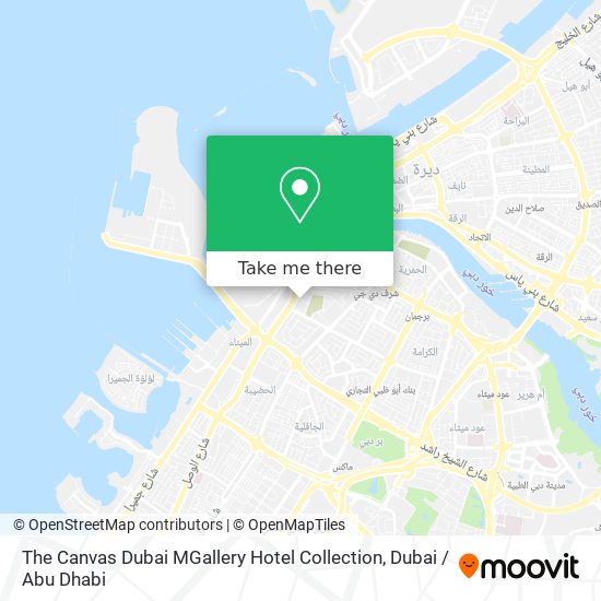 The Canvas Dubai MGallery Hotel Collection map