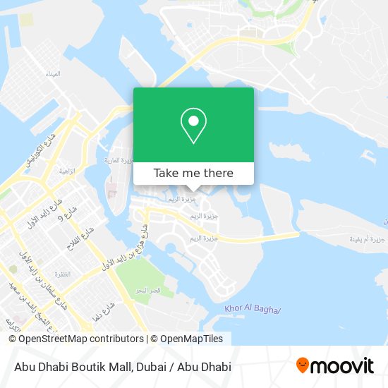 Abu Dhabi Boutik Mall map