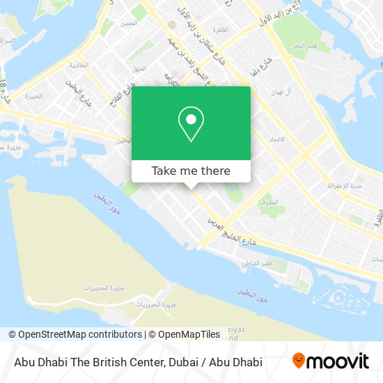Abu Dhabi The British Center map
