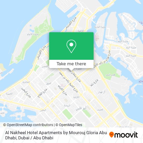 Al Nakheel Hotel Apartments by Mourouj Gloria Abu Dhabi map