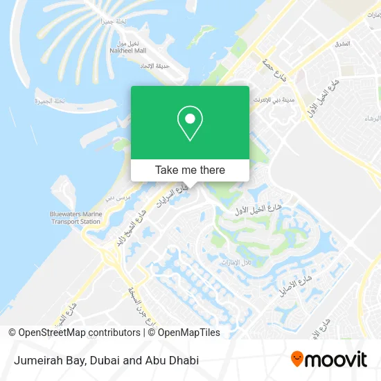 Jumeirah Bay map