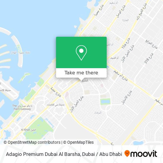 Adagio Premium Dubai Al Barsha map