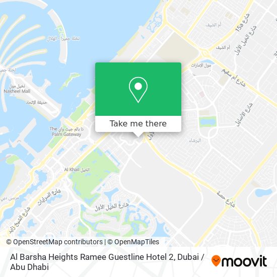Al Barsha Heights Ramee Guestline Hotel 2 map