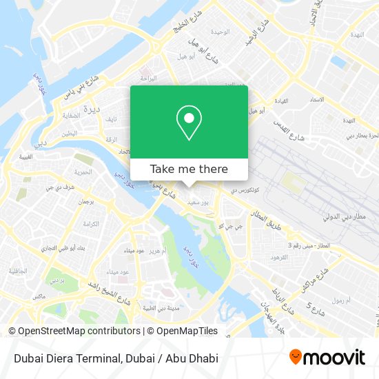 Dubai Diera Terminal map