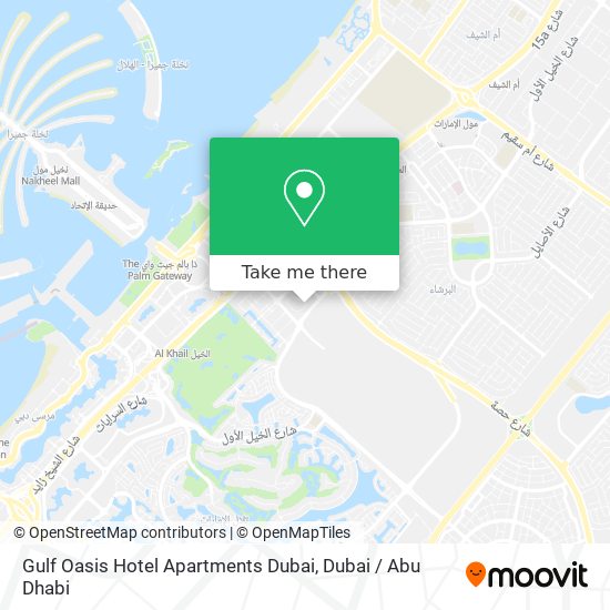 Gulf Oasis Hotel Apartments Dubai map