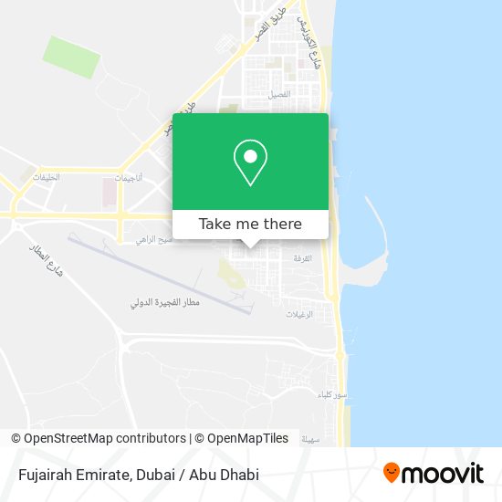 Fujairah Emirate map