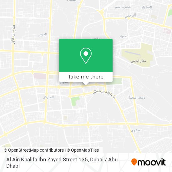 Al Ain Khalifa Ibn Zayed Street 135 map