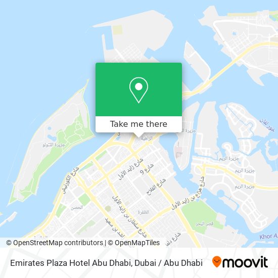 Emirates Plaza Hotel Abu Dhabi map