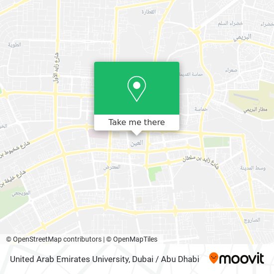 United Arab Emirates University map