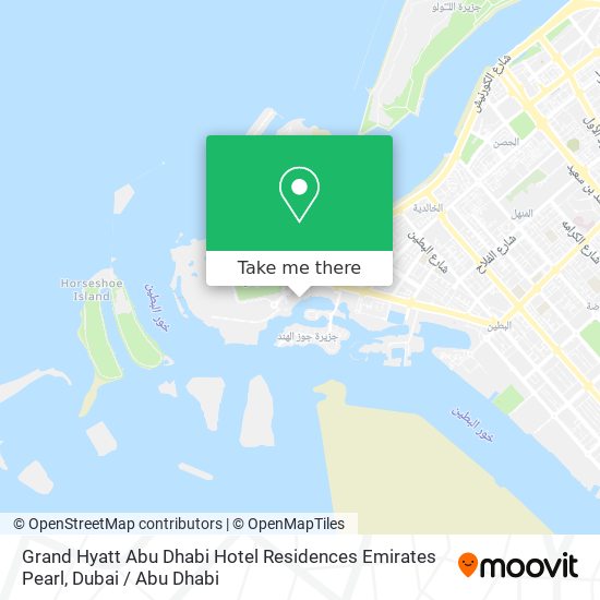 Grand Hyatt Abu Dhabi Hotel Residences Emirates Pearl map