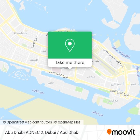 Abu Dhabi ADNEC 2 map