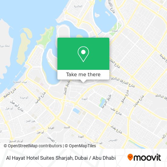 Al Hayat Hotel Suites Sharjah map