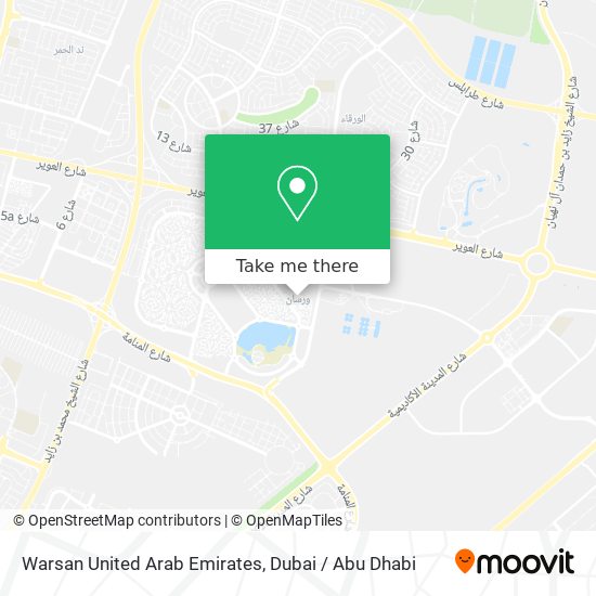 Warsan United Arab Emirates map