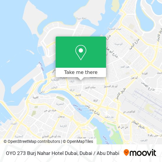 OYO 273 Burj Nahar Hotel Dubai map