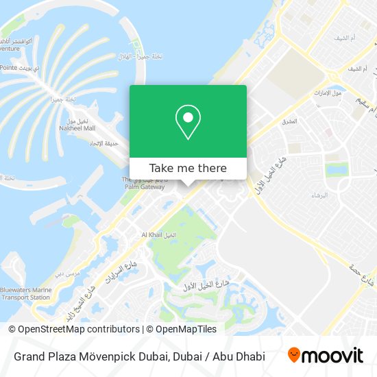 Grand Plaza Mövenpick Dubai map