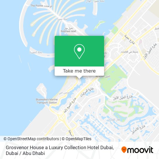 Grosvenor House a Luxury Collection Hotel Dubai map