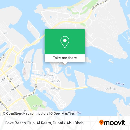 Cove Beach Club, Al Reem map