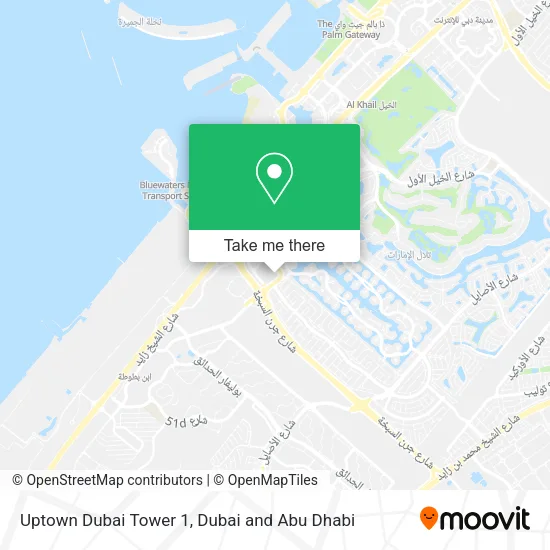 Uptown Dubai Tower 1 map