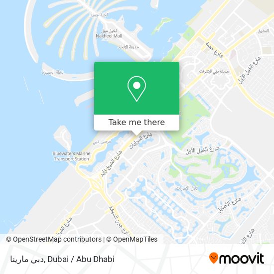 دبي مارينا map