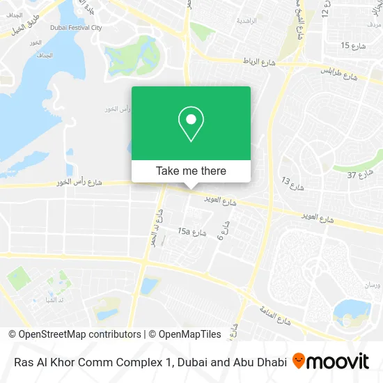Ras Al Khor Commercial Complex 1 map
