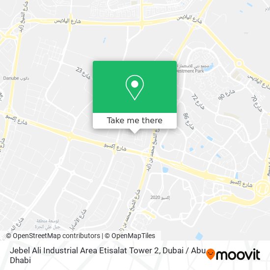 Jebel Ali Industrial Area Etisalat Tower 2 map