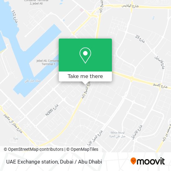 UAE Exchange station map