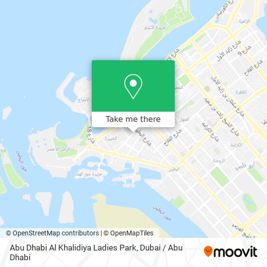Abu Dhabi Al Khalidiya Ladies Park map