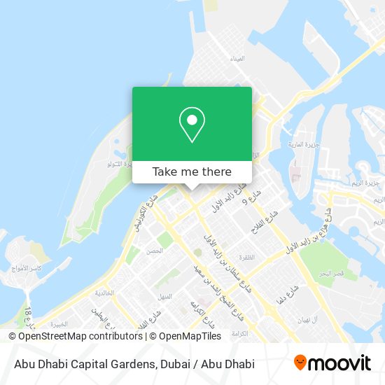 Abu Dhabi Capital Gardens map