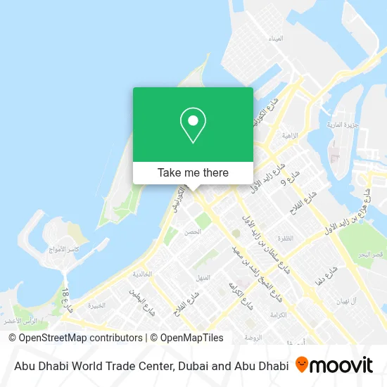 Abu Dhabi World Trade Center map