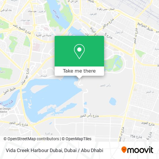 Vida Creek Harbour Dubai map