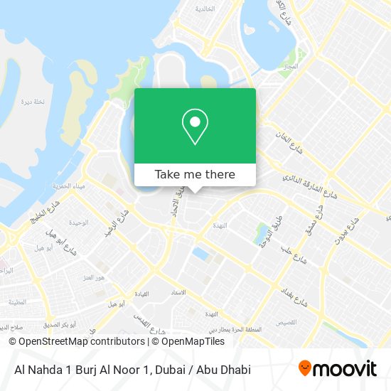 Al Nahda 1 Burj Al Noor 1 map