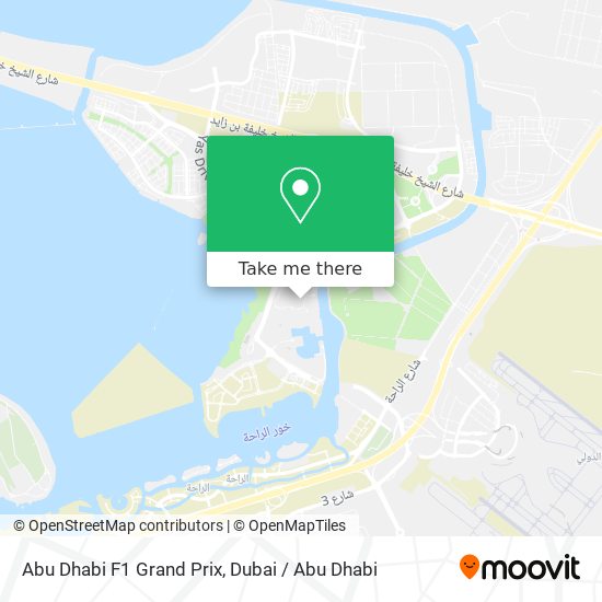 Abu Dhabi F1 Grand Prix map