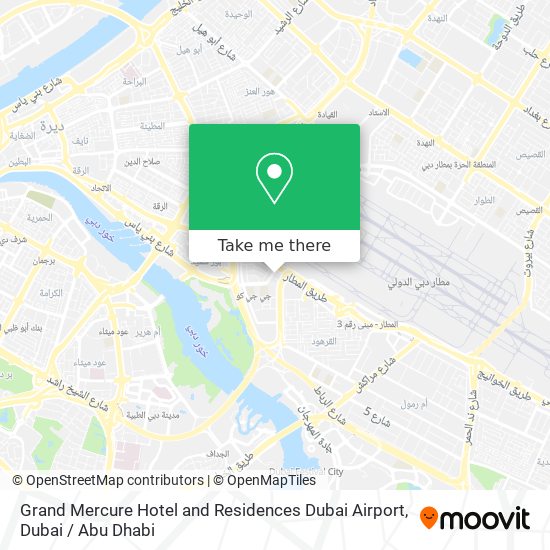 Grand Mercure Hotel and Residences Dubai Airport map