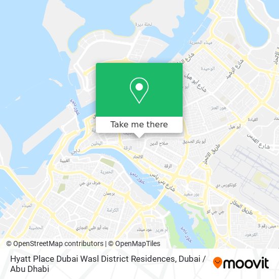 Hyatt Place Dubai Wasl District Residences map