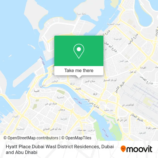 Hyatt Place Dubai Wasl District Residences map