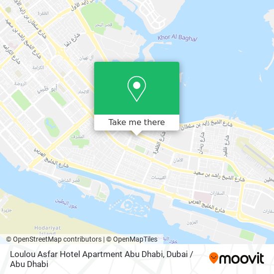 Loulou Asfar Hotel Apartment Abu Dhabi map
