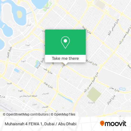 Muhaisnah 4 FEWA 1 map