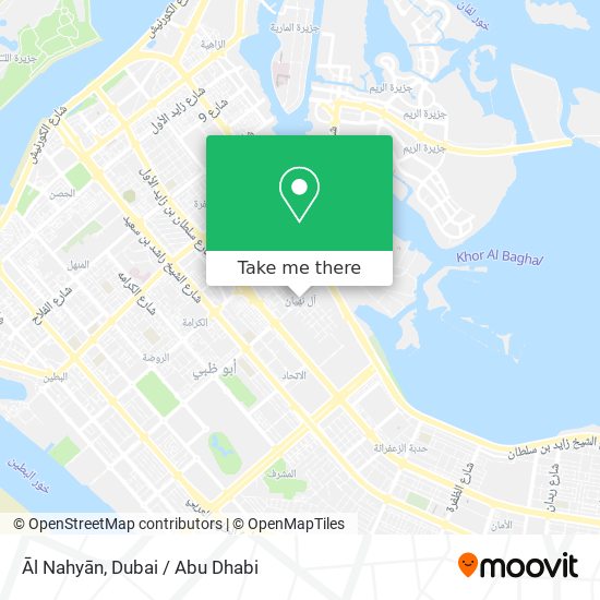 Āl Nahyān map