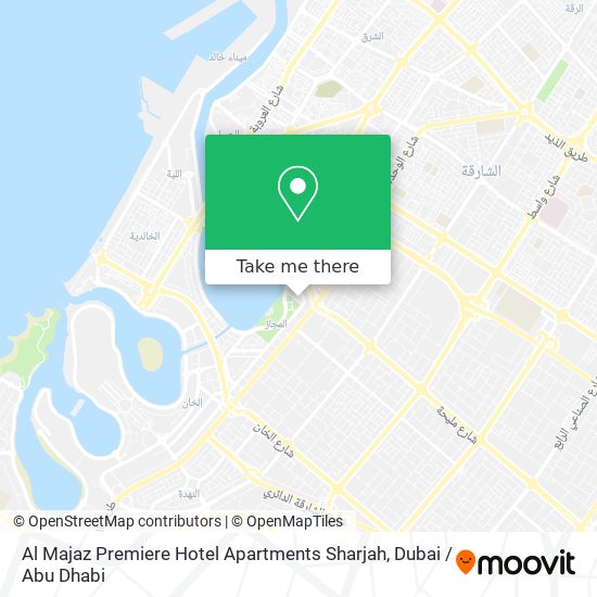 Al Majaz Premiere Hotel Apartments Sharjah map