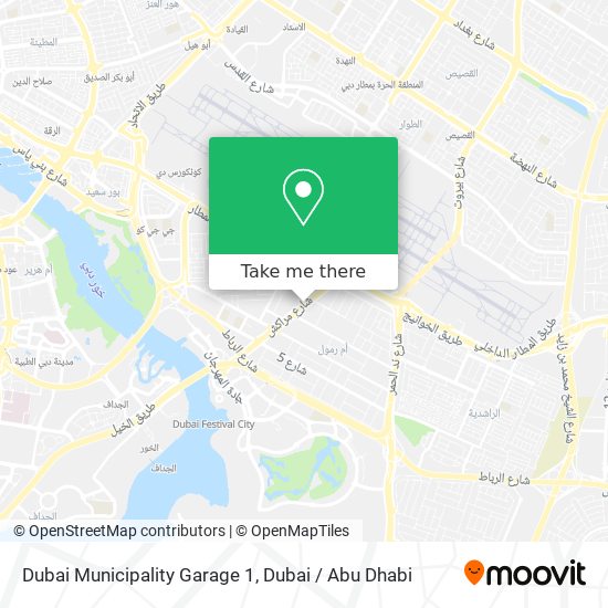 Dubai Municipality Garage 1 map